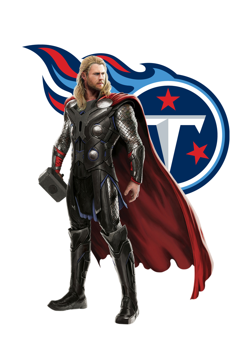 Tennessee Titans Thor Logo vinyl decal